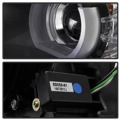 Spyder BMW E90 3-Series 06-08 4DR Headlights - Halogen Model Only - Black PRO-YD-BMWE9005V2-AM-BK 5083432