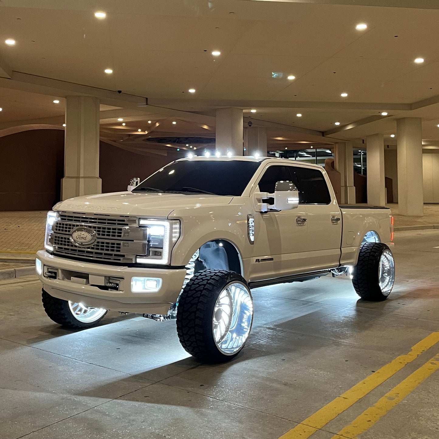Quad Row White High Density Wheel Lights