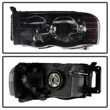 SPYDER Xtune Dodge Ram 1500 02-05 Amber Crystal Headlights HD-JH-DR02-AM-BSM 9030352