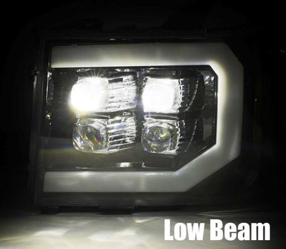 AlphaRex 07-13 GMC 1500HD NOVA LED Proj Headlights Plank Style Chrome w/Activ Light/Seq Signal/DRL 880608 *Discontinued