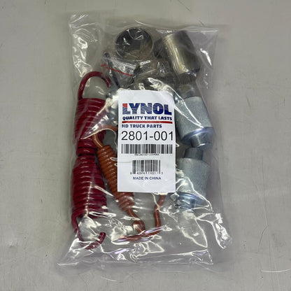 LYNOL Truck HD Air Brake Hardware Kit Steel & Red 2801-001
