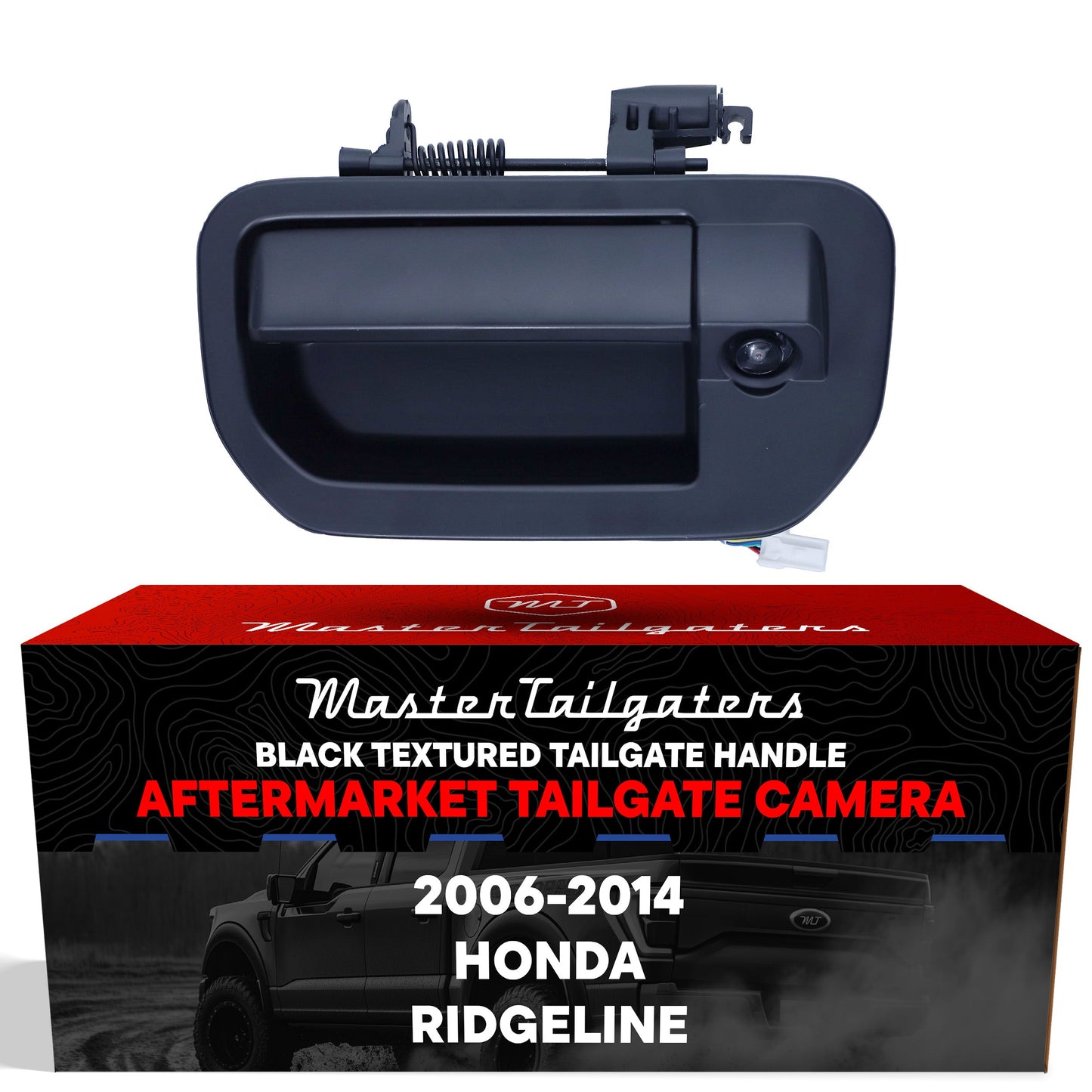 Honda Ridgeline (2006-2014) Black Replacement Tailgate Handle with Backup Camera