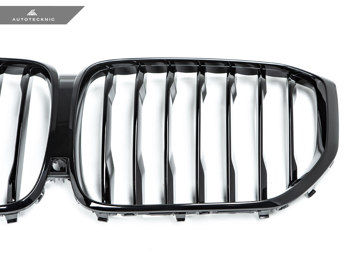 AutoTecknic Gloss Black Front Grille - BMW G05 X5 Pre-LCI