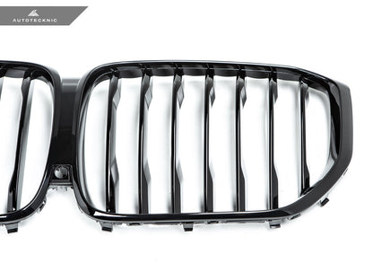AutoTecknic Gloss Black Front Grille - BMW G05 X5 Pre-LCI