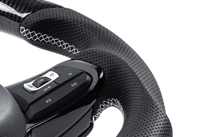 APR Steering Wheel - Carbon Fiber & Perforated Leather
MK7 Golf R Silver (For use without Paddles)