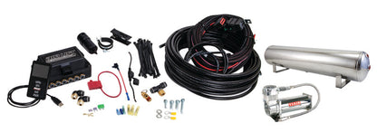 AIRLIFT 3P(3/8" Air Line,4 Gallon 5-Port Lightweight Polished,VIAIR 444C Comp)
