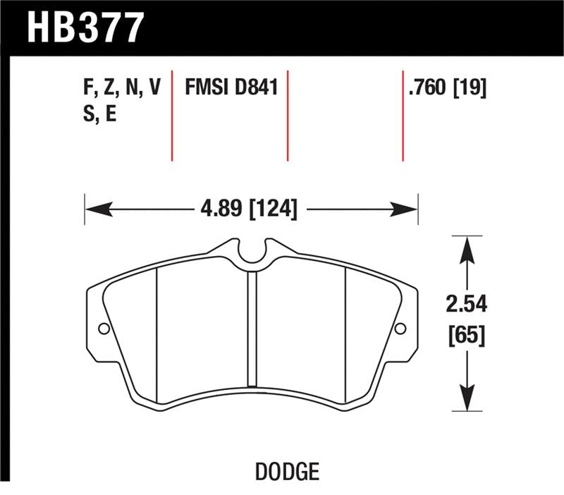Hawk SRT4 HPS Street Front Brake Pads