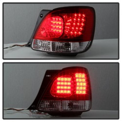 Spyder Lexus GS 300/400 98-05 LED Tail Lights Red Clear ALT-YD-LGS98-LED-RC 5005731