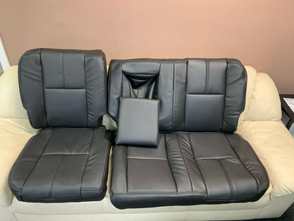 2007-2014 Chevy Tahoe/Suburban SECOND ROW BENCH 60/40 Seat Cover In Black: Choose From Variation