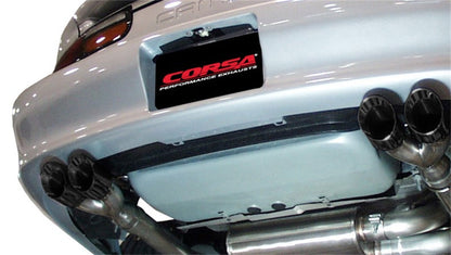 Corsa 98-02 Chevrolet Camaro Convertible Z28 5.7L V8 LS1 Black Tip Sport Cat-Back Exhaust 14143BLK