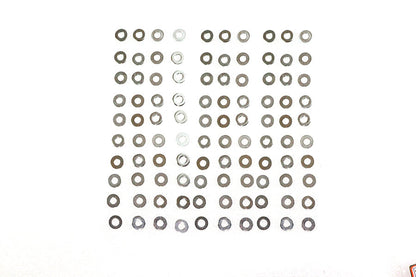 Chrome Flat Washers 1/4 inch Inner Diameter