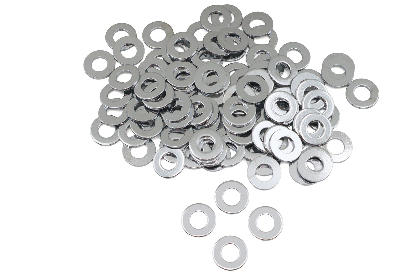 Chrome Flat Washers 5/16 inch Inner Diameter