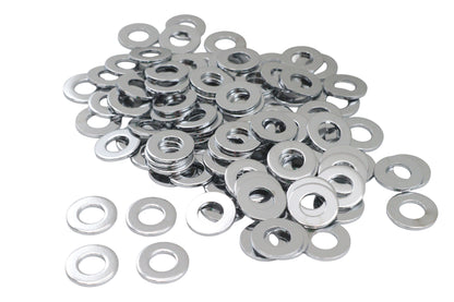 Chrome Flat Washers 5/16 inch Inner Diameter