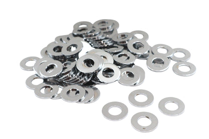 Chrome Flat Washers 3/8 inch Inner Diameter
