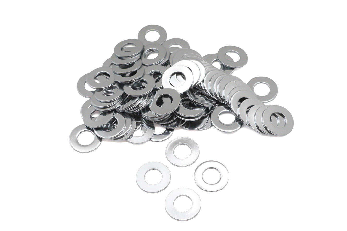 Chrome Flat Washers 7/16 inch Inner Diameter