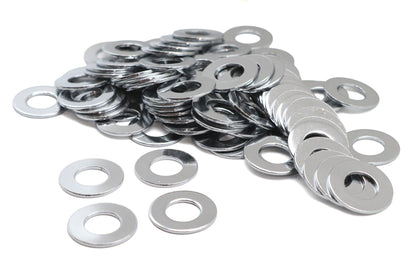 Chrome Flat Washers 7/16 inch Inner Diameter