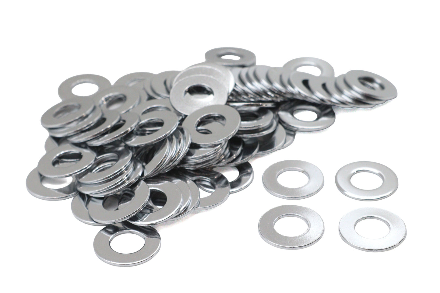 Chrome Flat Washers 7/16 inch Inner Diameter