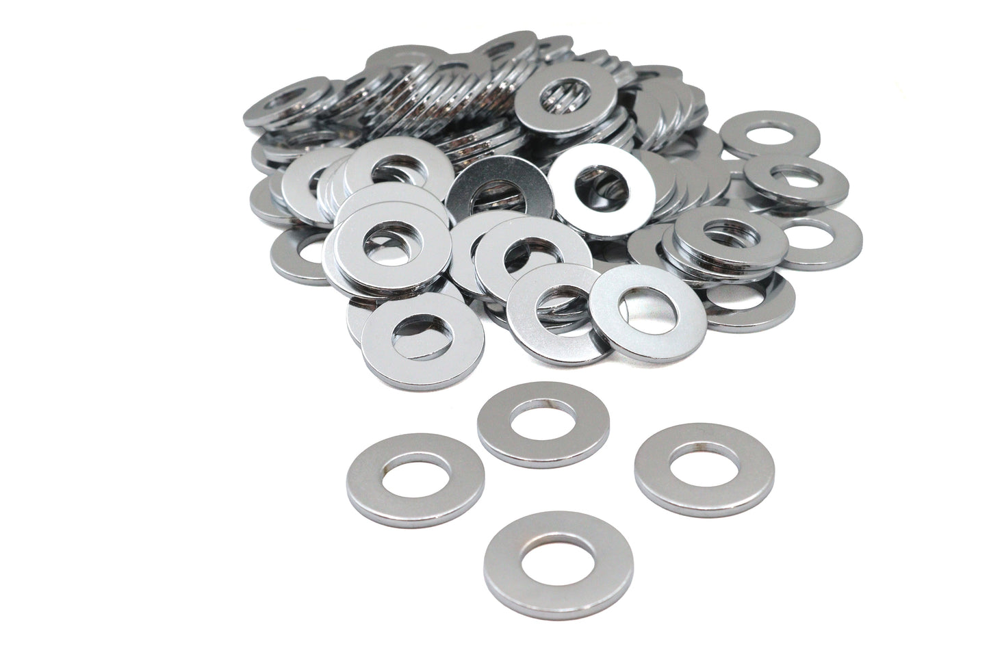Chrome Flat Washers 1/2 inch Inner Diameter