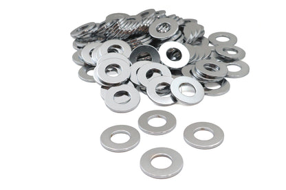 Chrome Flat Washers 1/2 inch Inner Diameter
