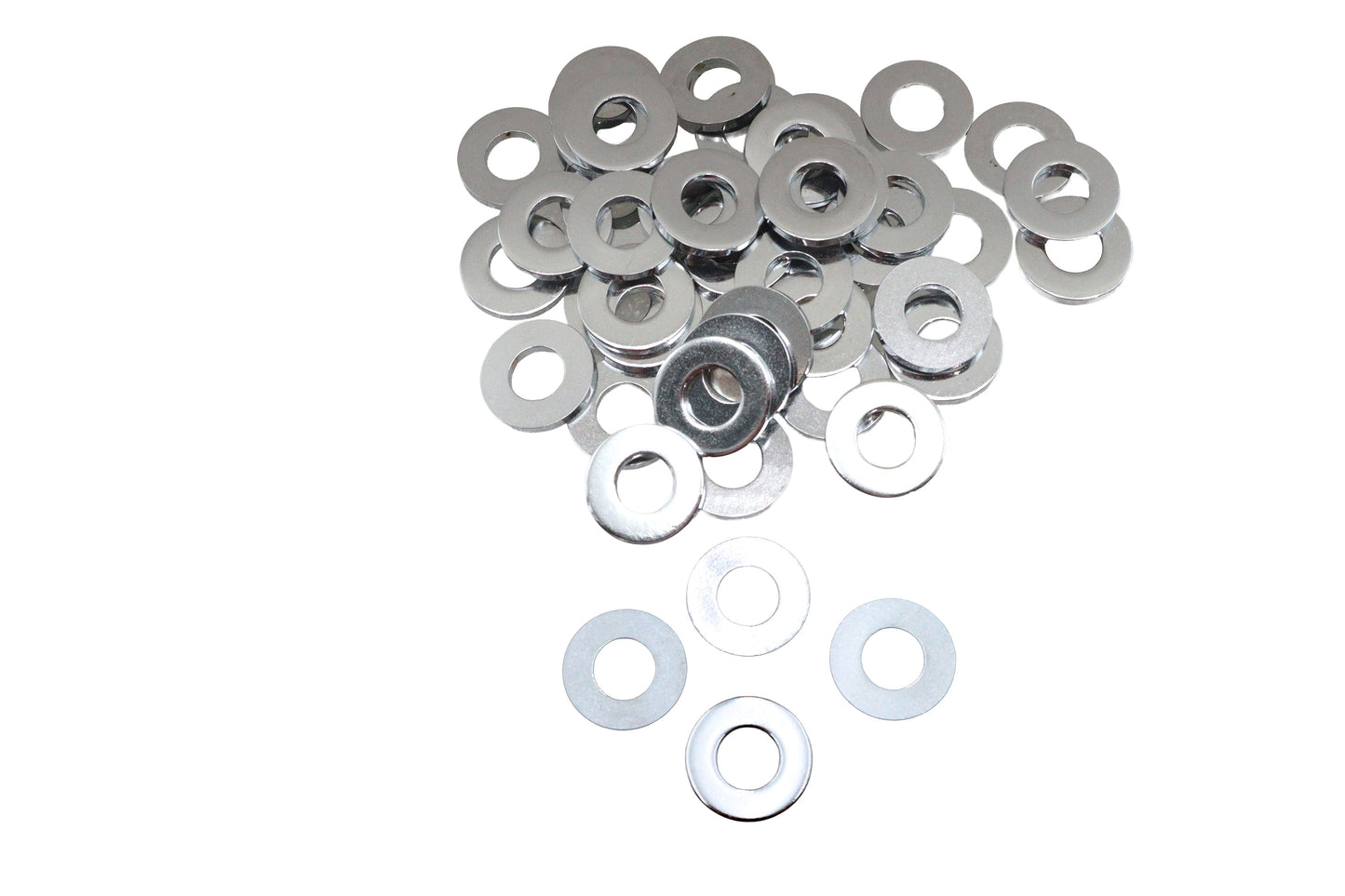 Chrome Flat Washers 3/8 inch, Extra Thick