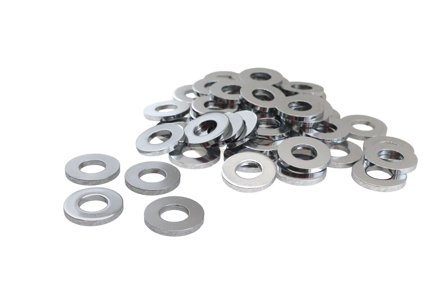 Chrome Flat Washers 3/8 inch, Extra Thick