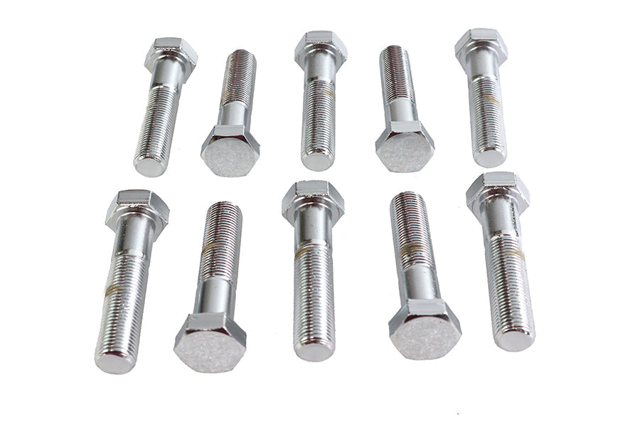 Hex Cap Bolts Chrome 1/2 inch x 2-1/4 inch