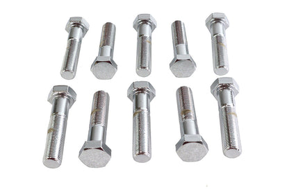 Hex Cap Bolts Chrome 1/2 inch x 2-1/4 inch