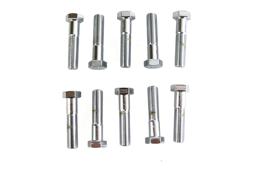 Hex Cap Bolts Chrome 1/2 inch x 2-1/4 inch