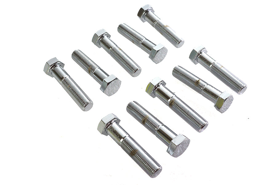 Hex Cap Bolts Chrome 1/2 inch x 2-1/4 inch