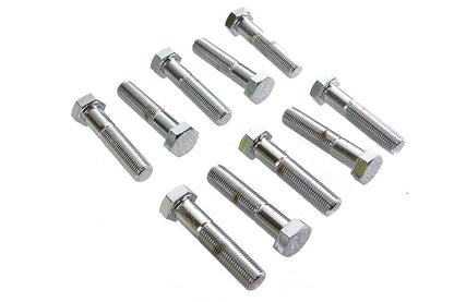 Hex Cap Bolts Chrome 1/2 inch x 2-1/4 inch