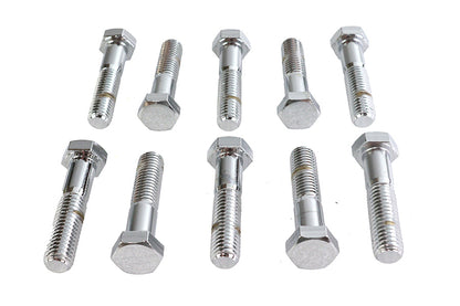 Hex Cap Bolts Chrome 1/2-13 X 2-1/4 inch