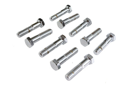 Hex Cap Bolts Chrome 1/2-13 X 2-1/4 inch