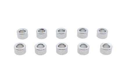 Chrome Spacers 1/4 inch x 7/16 inch x 3/16 inch