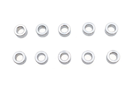 Chrome Spacers 1/4 inch x 7/16 inch x 3/16 inch