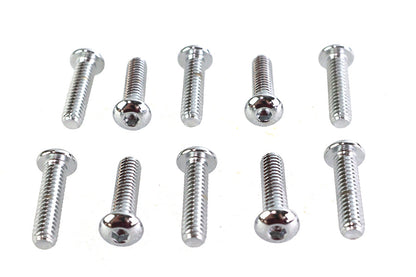 Allen Button Head Screws Chrome 1/4 inch X 1 inch