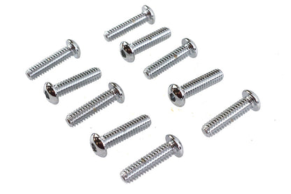 Allen Button Head Screws Chrome 1/4 inch X 1 inch