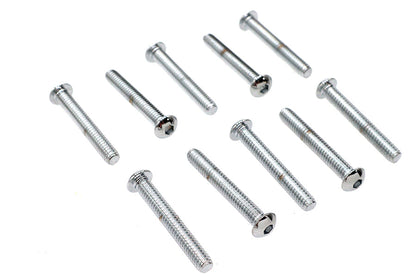 Allen Button Head Screws Chrome 1/4 inch X 1-3/4 inch