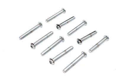 Allen Button Head Screws Chrome 1/4 inch X 1-3/4 inch
