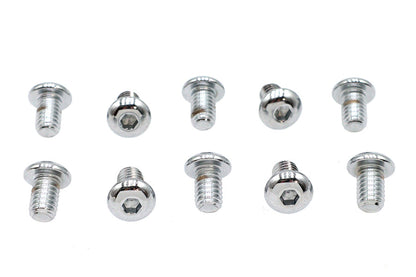 Allen Button Head Screws Chrome 5/16 inch X 1/2 inch