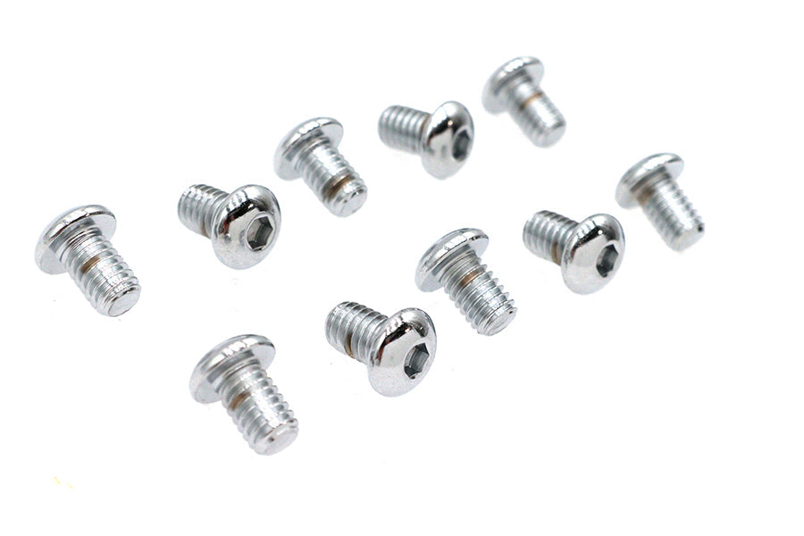 Allen Button Head Screws Chrome 5/16 inch X 1/2 inch