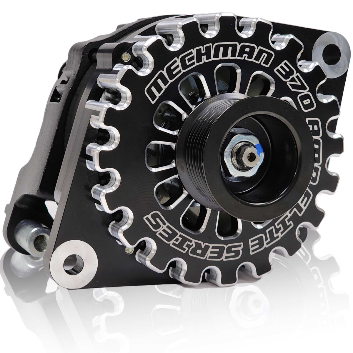 Mechman 370 Amp Billet Elite Series Alternator 1988-2002 Dodge Ram 5.9L Cummins Diesel