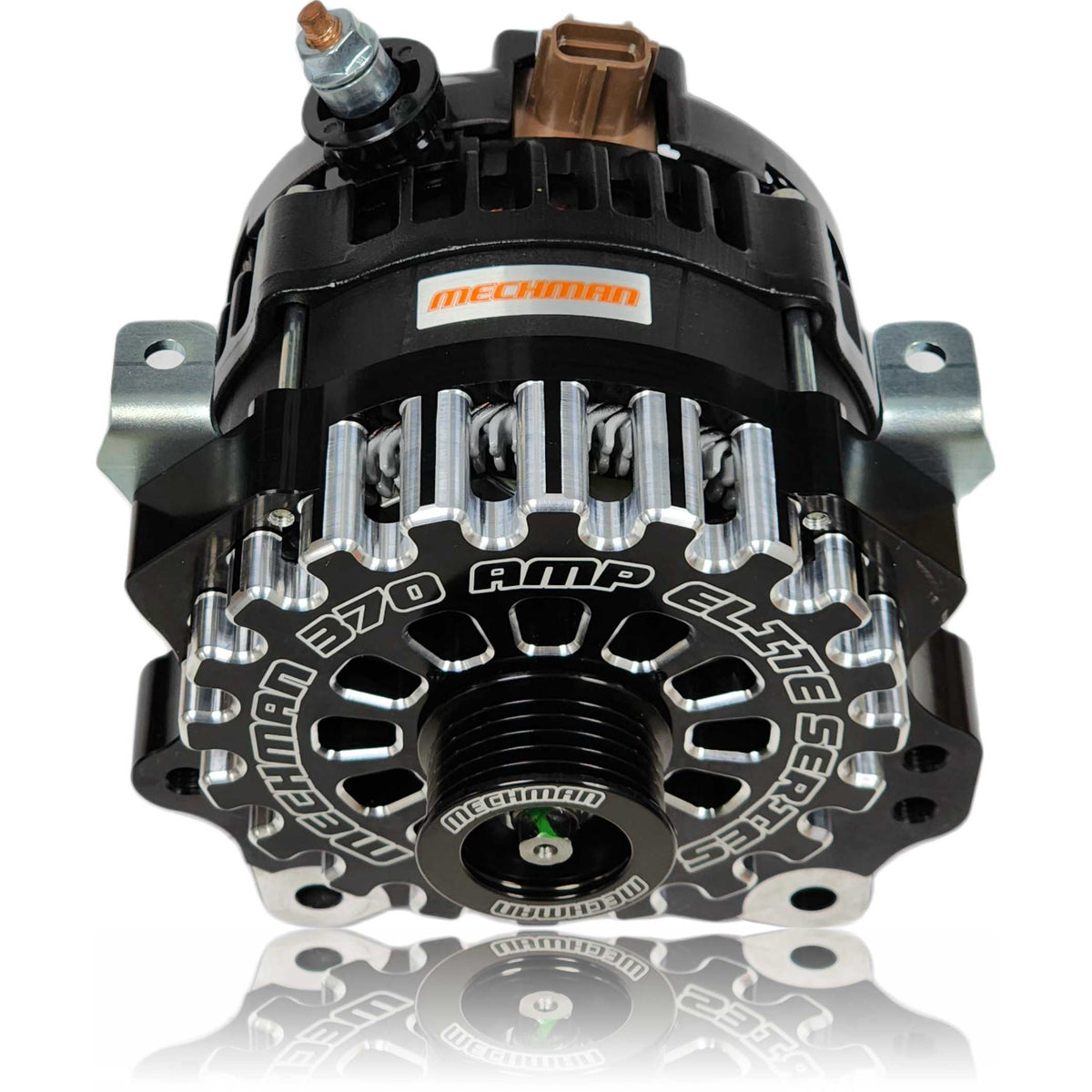 Mechman 370 Amp Billet V-Mount Alternator 1999-2004 Ford Mustang 4.6L SOHC