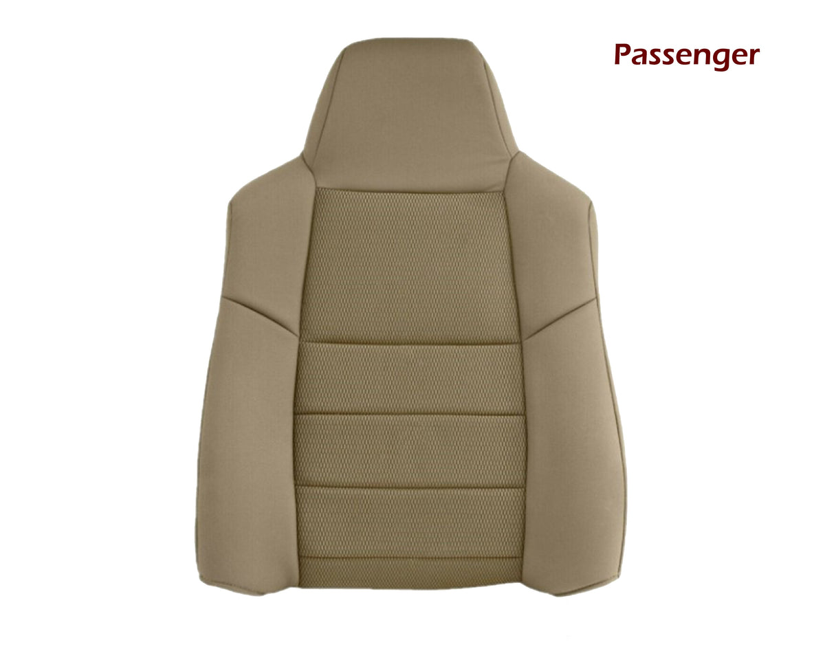 2003-2007 Ford F250 F350 Lariat Seat Cover in Pebble Tan Cloth Fabric