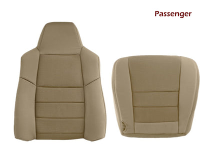 2003-2007 Ford F250 F350 Lariat Seat Cover in Pebble Tan Cloth Fabric