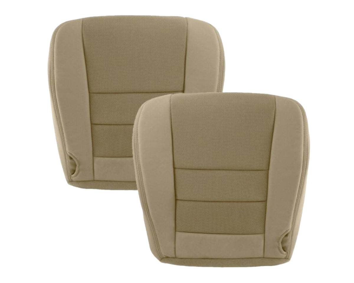 2003-2007 Ford F250 F350 Lariat Seat Cover in Pebble Tan Cloth Fabric