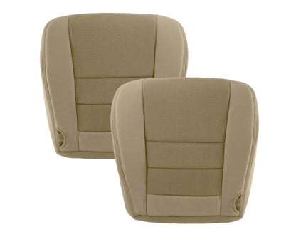 2003-2007 Ford F250 F350 Lariat Seat Cover in Pebble Tan Cloth Fabric