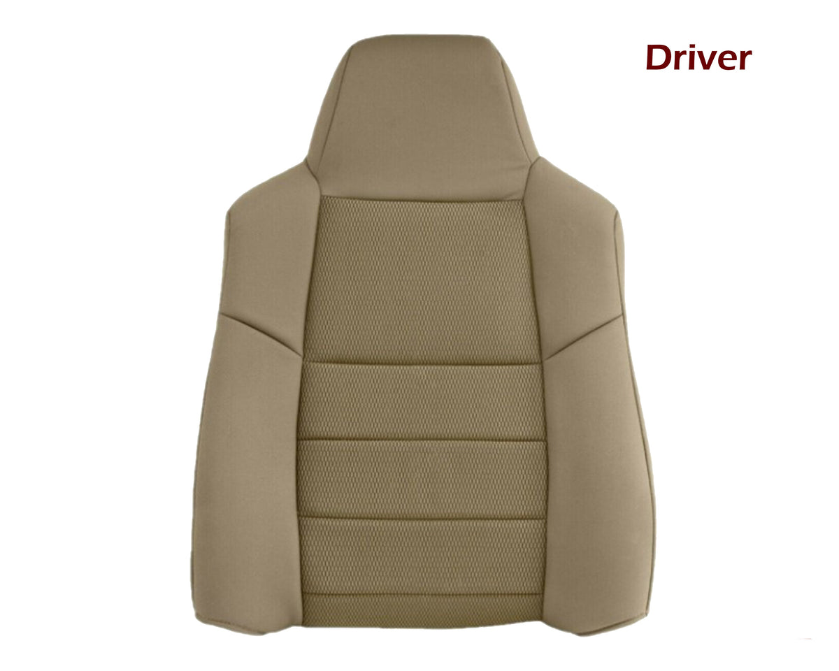 2003-2007 Ford F250 F350 Lariat Seat Cover in Pebble Tan Cloth Fabric