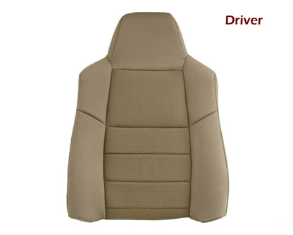 2003-2007 Ford F250 F350 Lariat Seat Cover in Pebble Tan Cloth Fabric