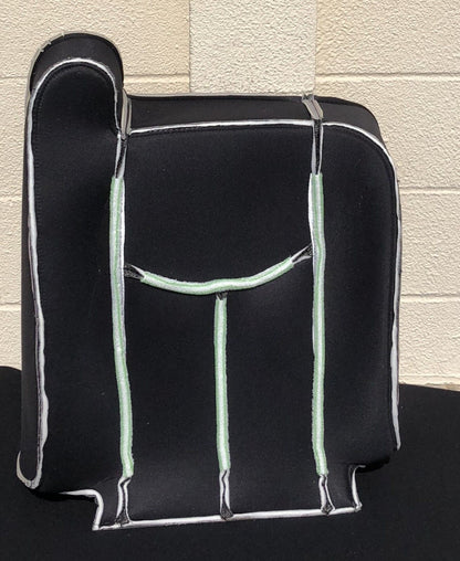 2003 2004 2005 2006 2007 Chevy Silverado Driver and Passenger Cloth Seat Cover in Dark Gray