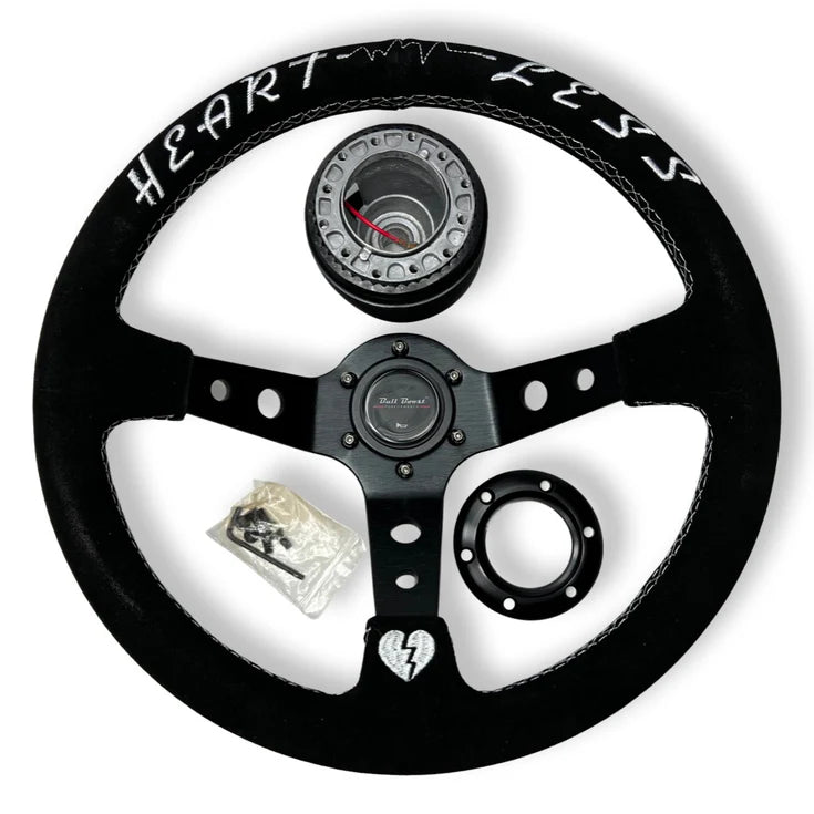 Bull Boost Performance 350mm Steering Wheel & Hub Adapter Kit for Mitsubishi Lancer (2004-2017) &amp; Galant (2003-2012)